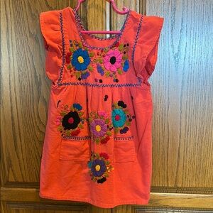 Girls embroidered fiesta dress!